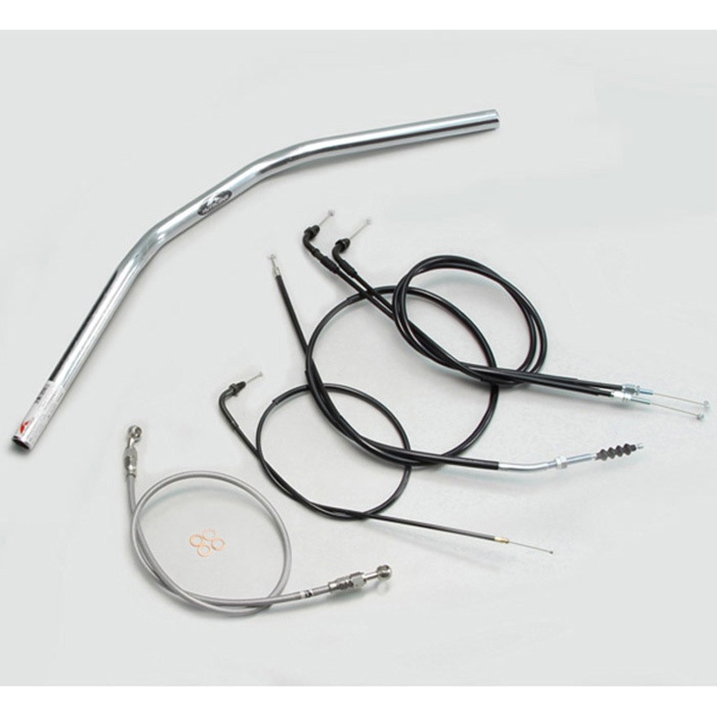 H028-064C フラットコンチ4型 ハンドルSET ハリケーン クロームメッキ