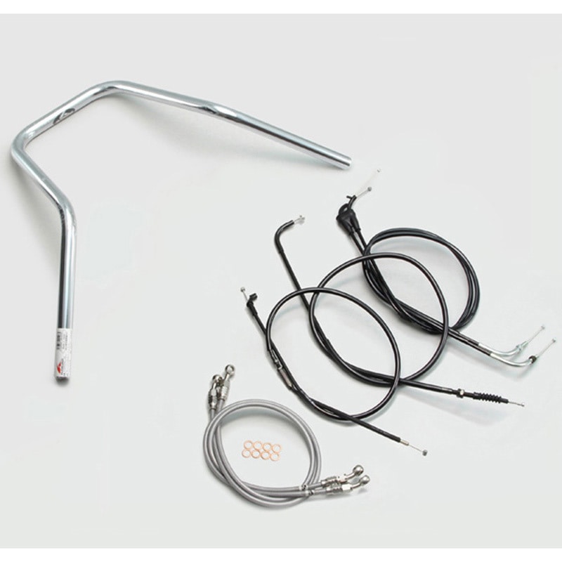 H308-050C スーパーナロー ハンドルSET ハリケーン クロームメッキ色 適合車種XJR400R(98-00)