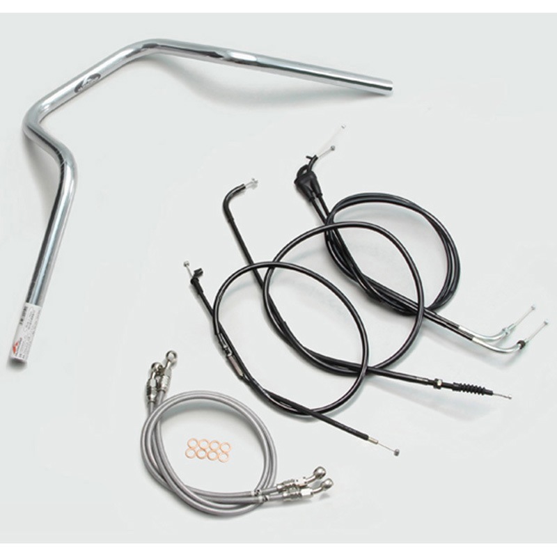 H308-069C POLICE 5型 ハンドルSET ハリケーン クロームメッキ色 適合車種XJR400R(98-00)