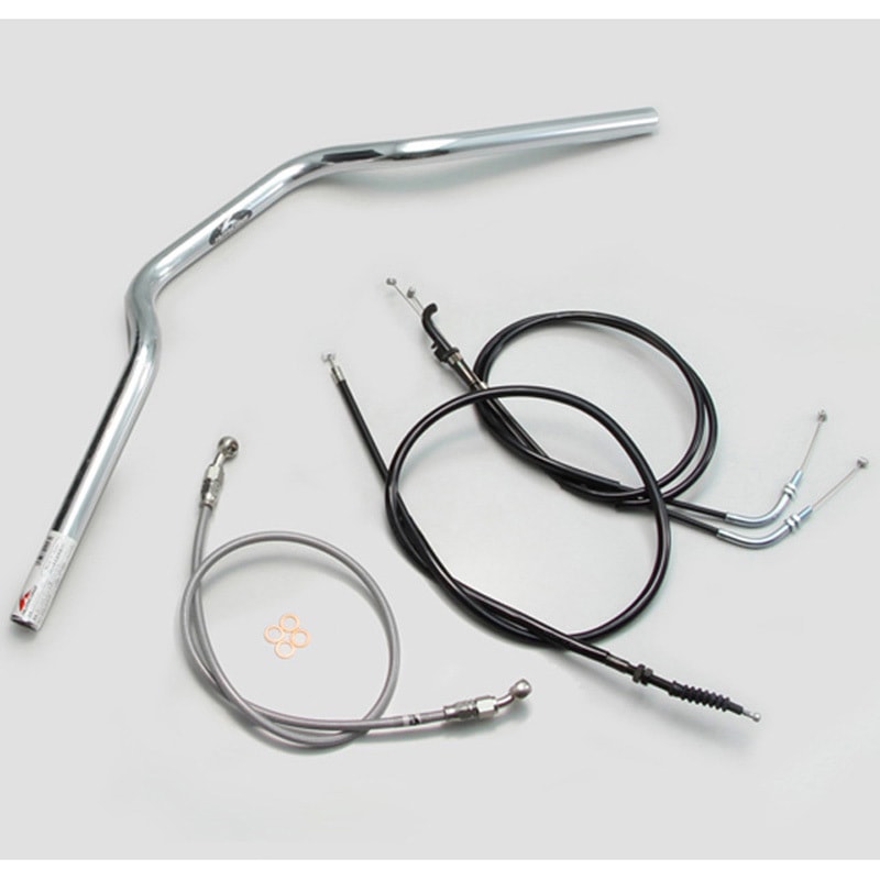 H714-009C ヨーロピアン1型 ハンドルSET ハリケーン クロームメッキ色 適合車種Z250(13-14 ABS無し車)