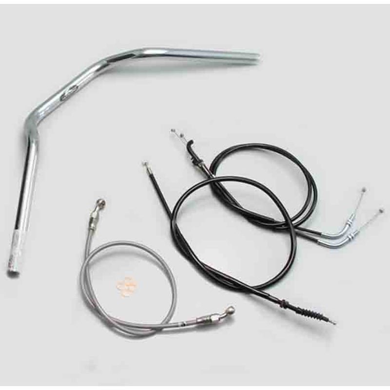 H714-070C POLICE 2型 ハンドルSET ハリケーン クロームメッキ色 適合車種Z250(13-14 ABS無し車)