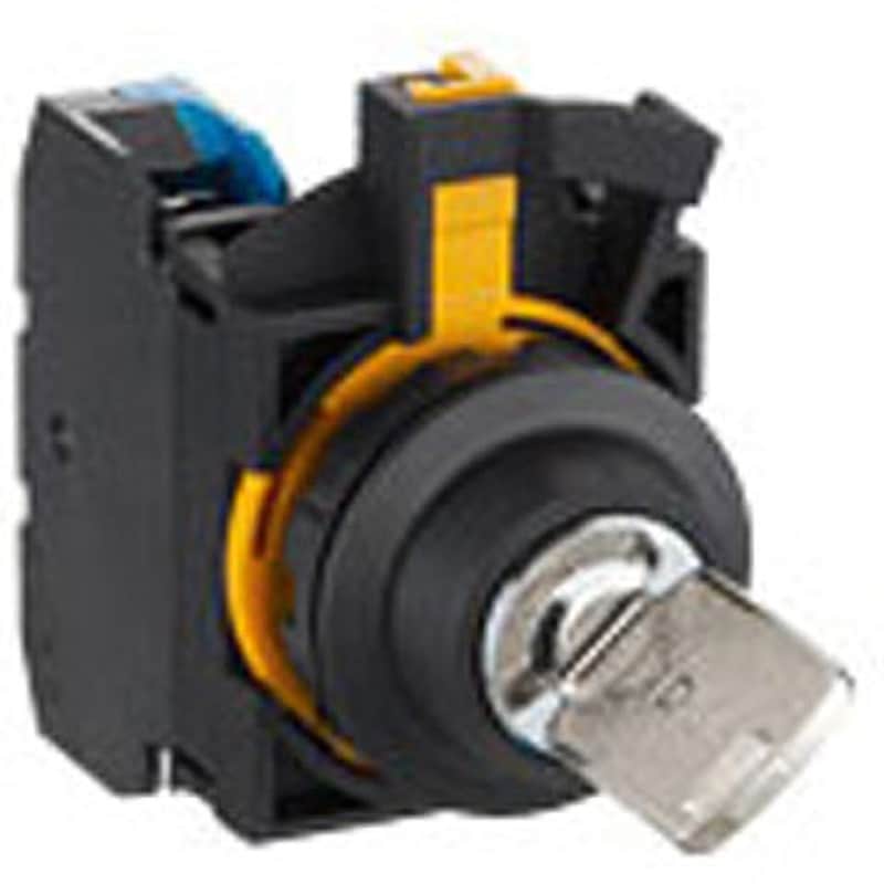 Φ22 フラッシュシルエットスイッチCWシリーズ 鍵付セレクタスイッチ