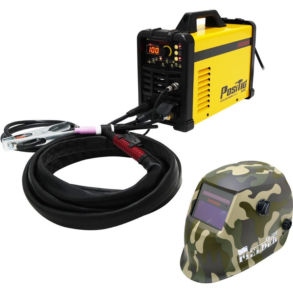 SPT-160DCF EC限定100V/200V兼用直流インバータTIG溶接機 ポジティグDC160セット企画品 1セット SUZUKID(スズキッド) 【通販モノタロウ】