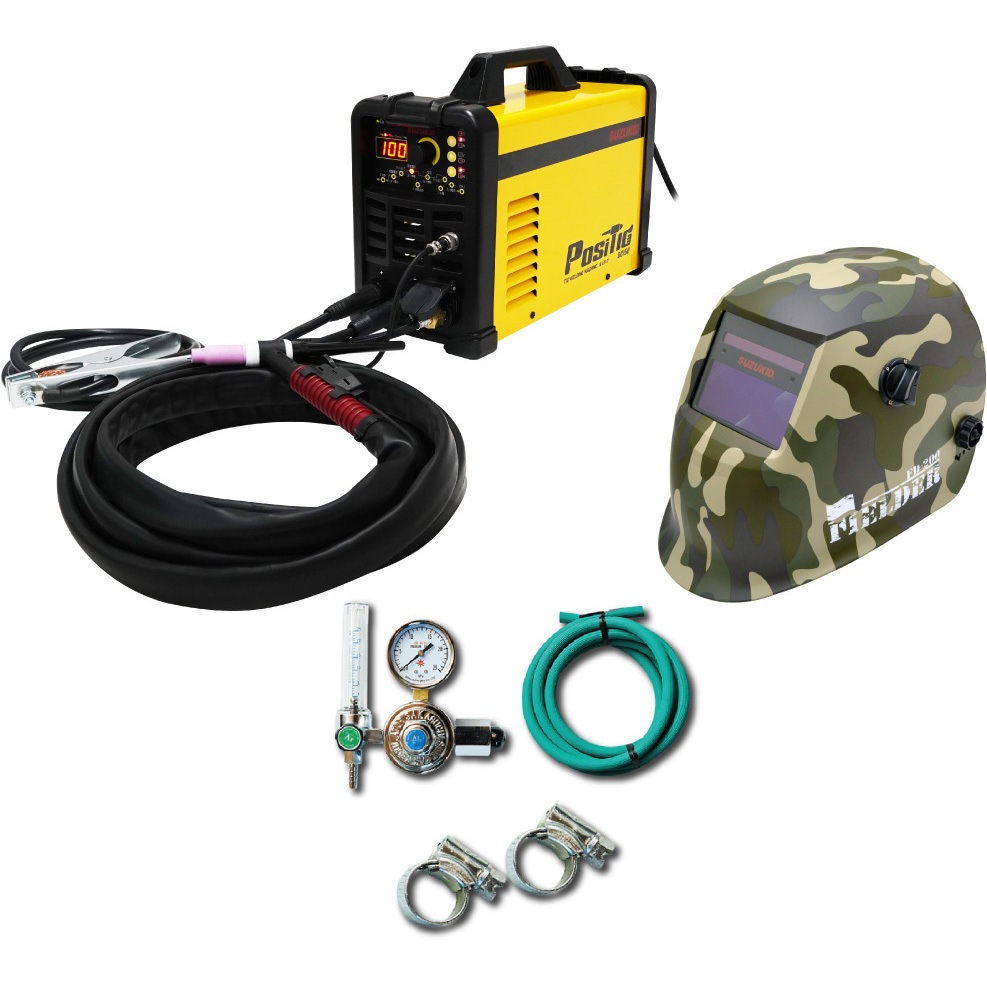 SPT-160DCGF EC限定100V/200V兼用直流インバータTIG溶接機 ポジティグDC160セット企画品 1セット SUZUKID(スズキッド) 【通販モノタロウ】