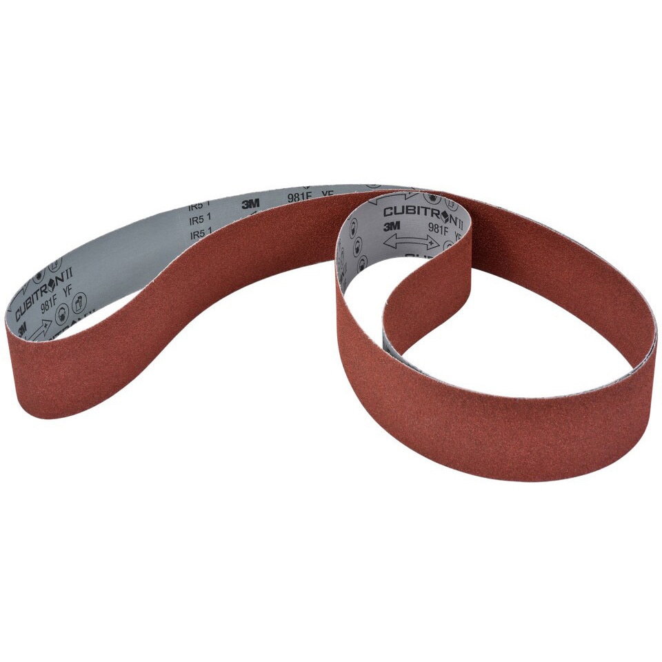 981F 60 12X330 FL キュービトロンII クロスベルト 981F 3M(スリーエム) 精密成形砥粒(セラミック)