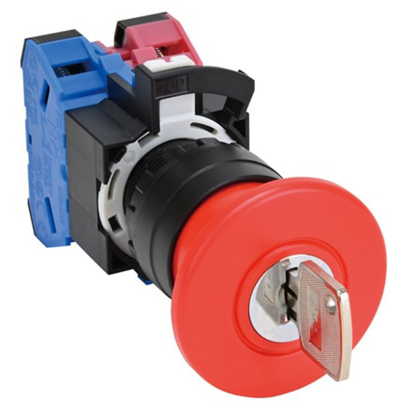 HW1B-X413R Φ22 HWシリーズ非常停止用押ボタンスイッチ プッシュロック