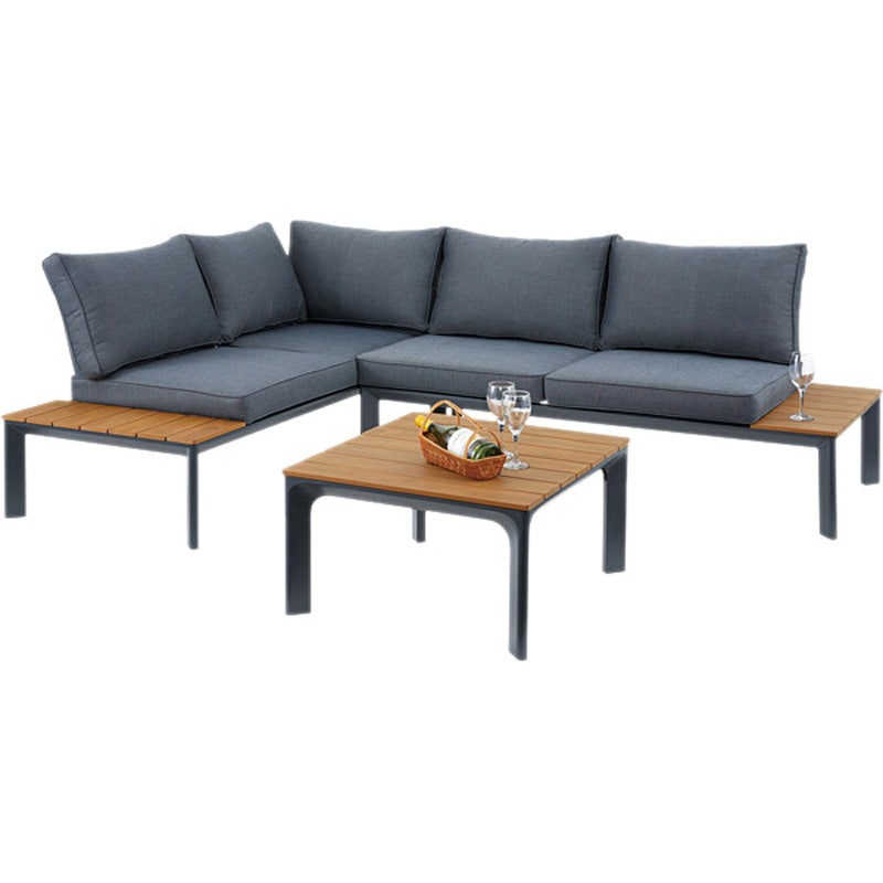 SH-01-ODS-50--DGY ガーデンソファ&テーブルセット 1台 ホームテイスト 【通販モノタロウ】