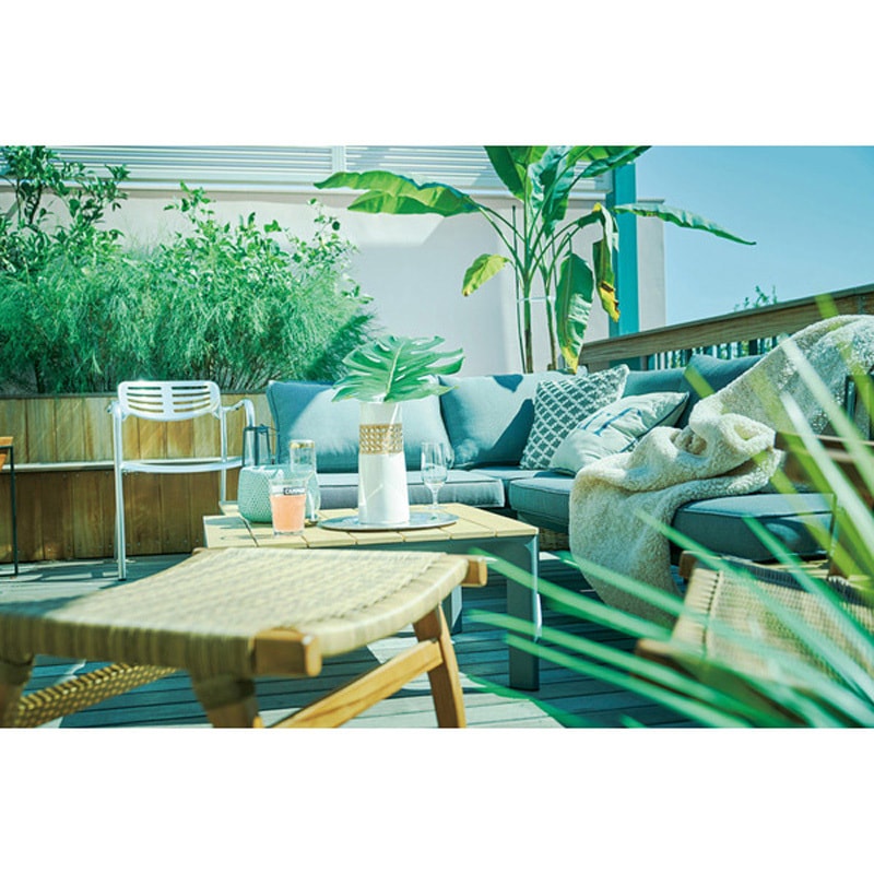 SH-01-ODS-50--DGY ガーデンソファ&テーブルセット 1台 ホームテイスト 【通販モノタロウ】