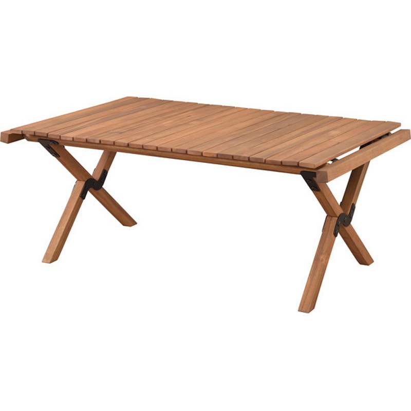 SH-01-RP-611--LBR マシュー ロールトップテーブル 収納袋付 ホームテイスト 幅100cm奥行60cm高さ40cm  SH-01-RP-611--LBR