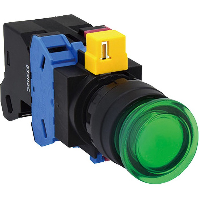 HW3L-A302D2G HWシリーズ 照光押ボタンスイッチΦ22 (角丸中形 LED)(オルタネイト形) IDEC(和泉電気) 2b 照光色:緑   HW3L-A302D2G