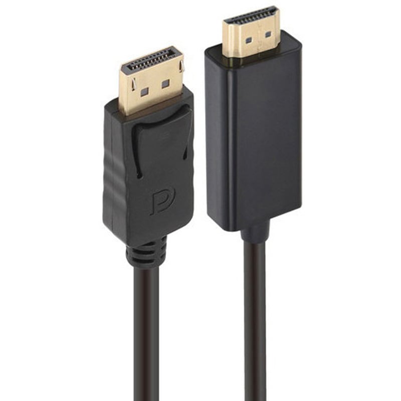 ゲーミング モニター ブラック HDMI DisplayPort JT-DPHD1M-BK DisplayPort-HDMI変換ケーブル JTT ブラック色 1m JT