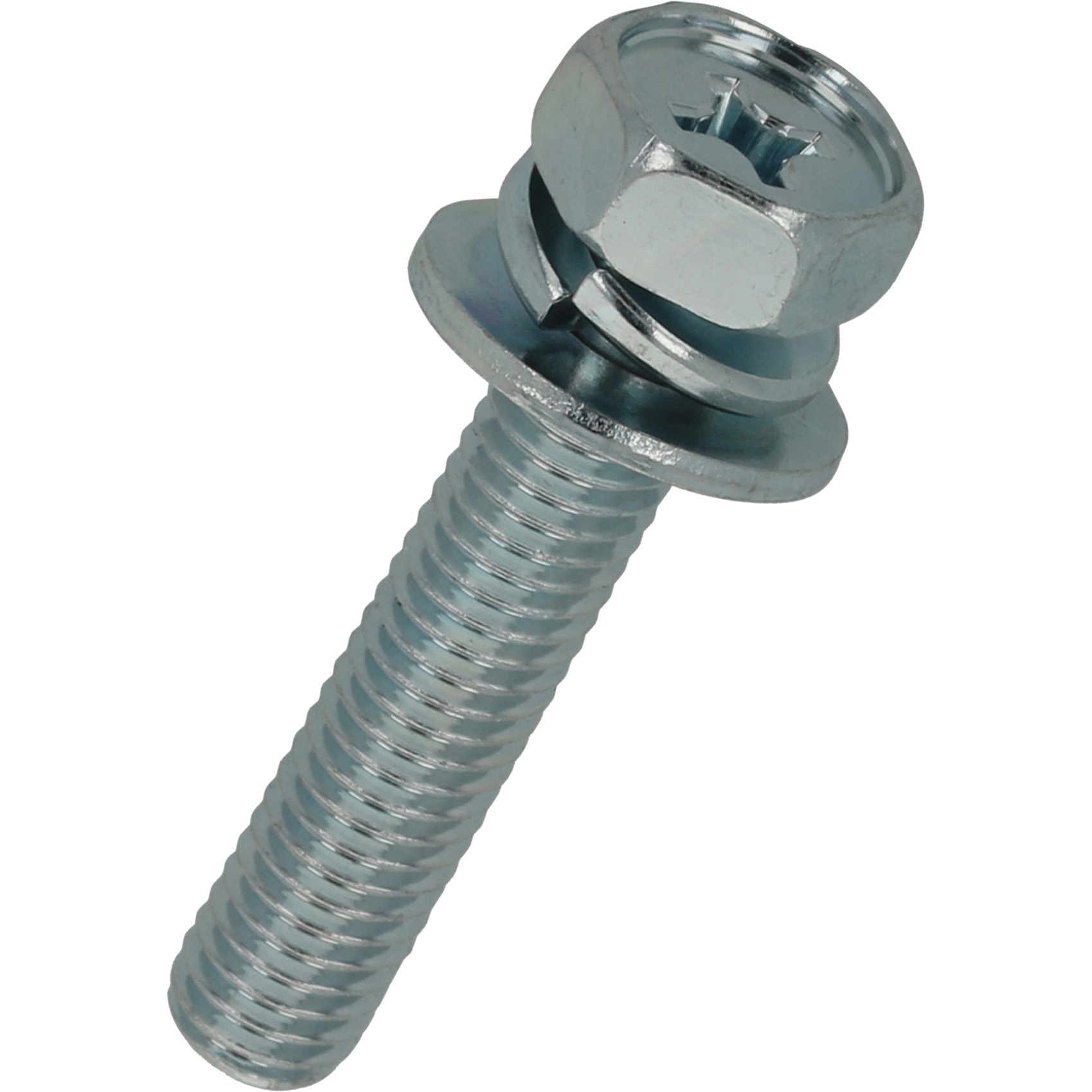 3X8 +六角アプセット P-3 (鉄/三価クロメート) ケース販売 八幡ねじ 首下長さ8mm 1ケース(30000個) 3X8