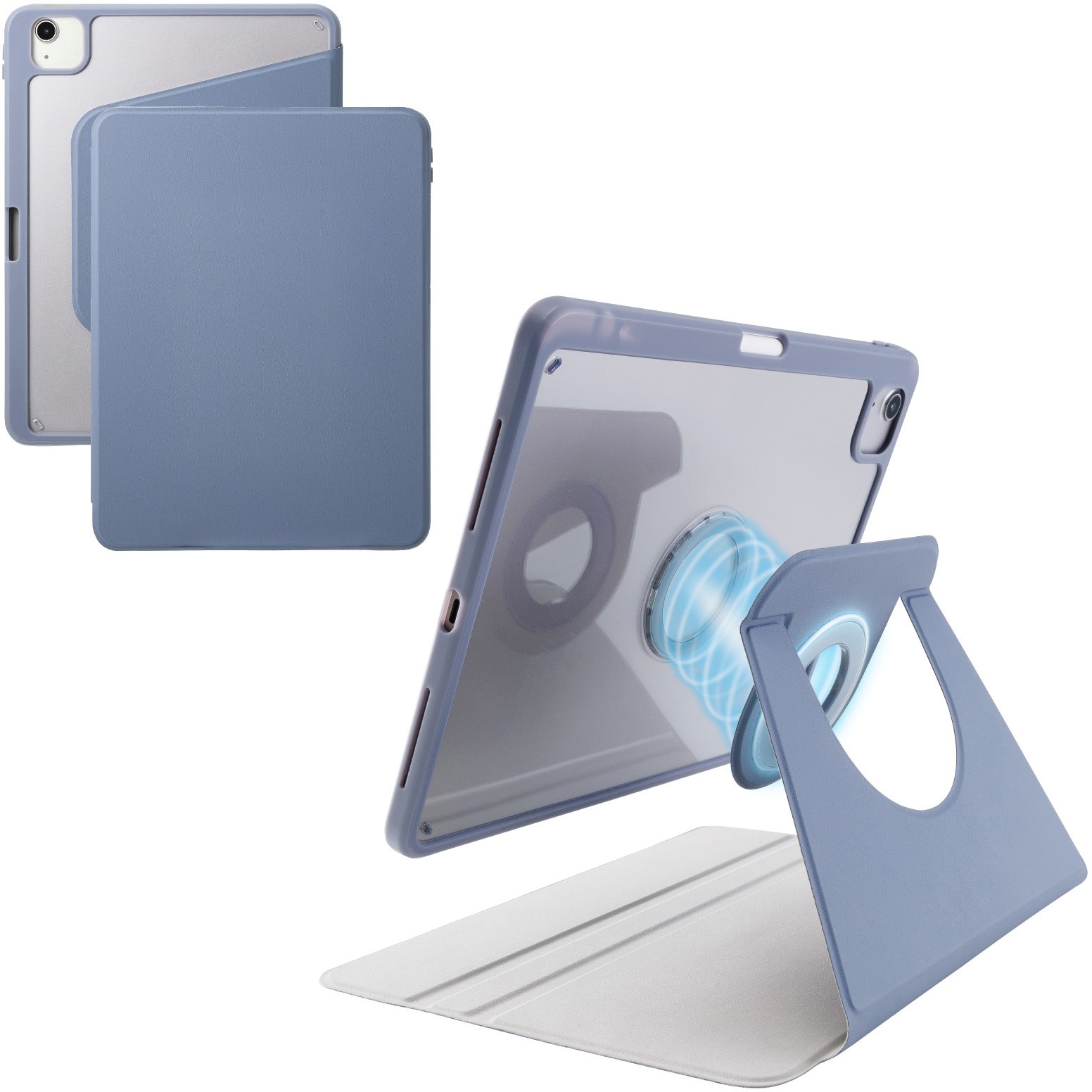 TB-A25MMG360BG iPad Air ケース 11インチ (M3/M2)/10.9インチ 第5世代 第4世代 マグネット着脱フラップ 360度回転 1個 エレコム 【通販モノタロウ】