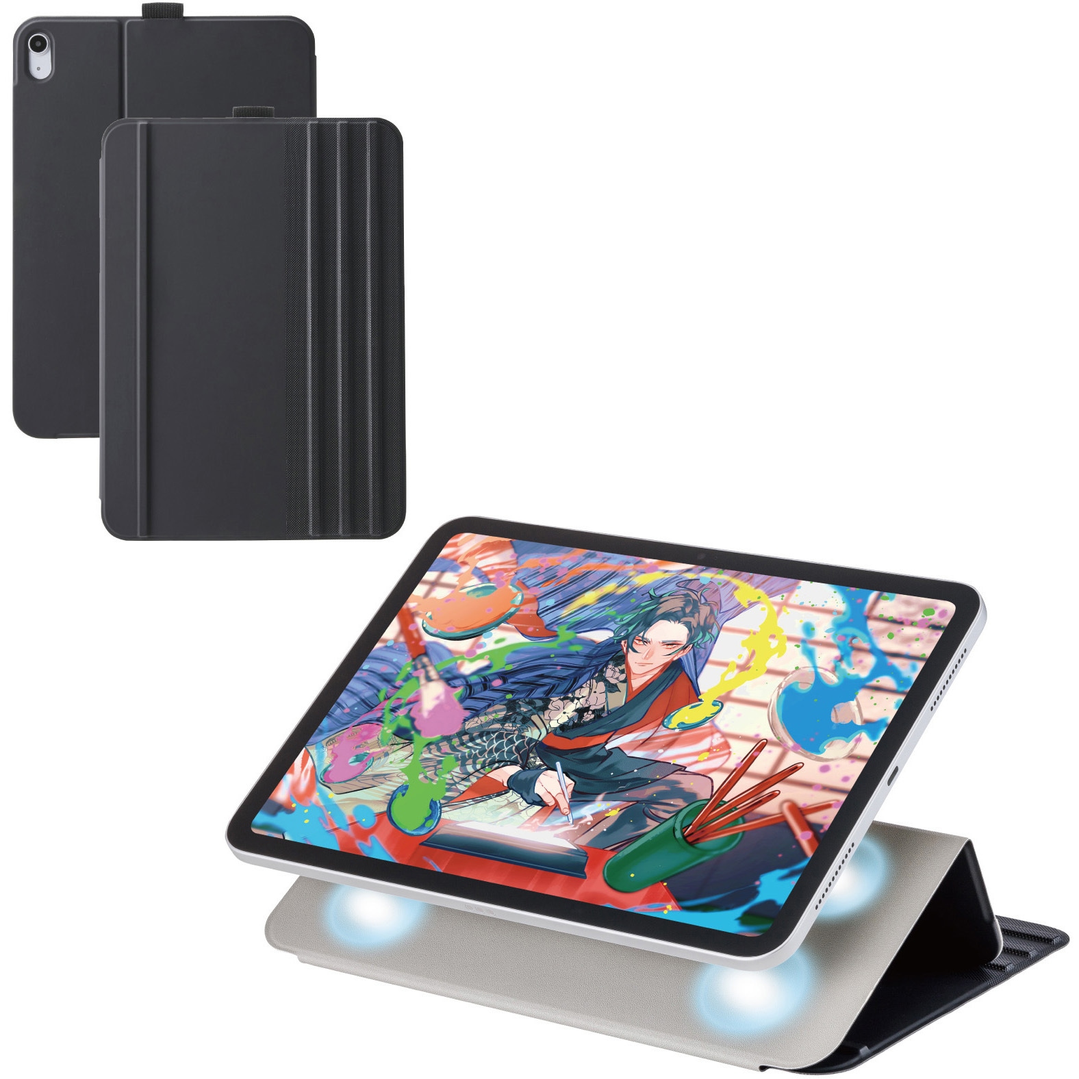 TB-A25RWVDBK iPad ケース 11インチ (A16)/10.9インチ 第10世代 マグネット着脱フラップ 7段階スタンド 1個 エレコム 【通販モノタロウ】