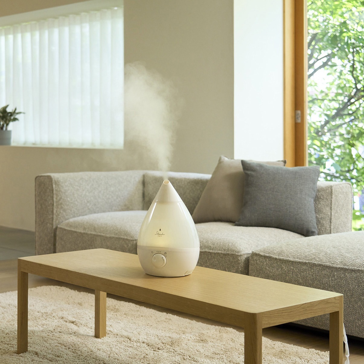 ASZ-330(WH) 超音波式アロマ加湿器 SHIZUKU original 1台