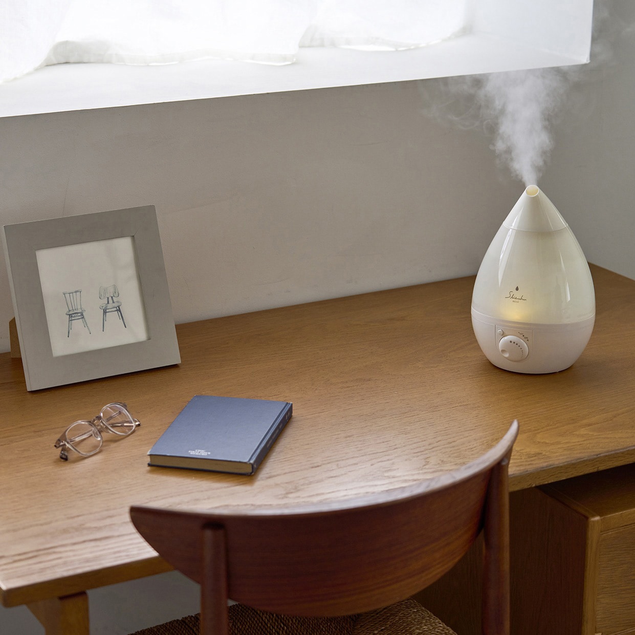 ASZ-150(WH) 超音波式アロマ加湿器 SHIZUKU mini 1台 アピックス