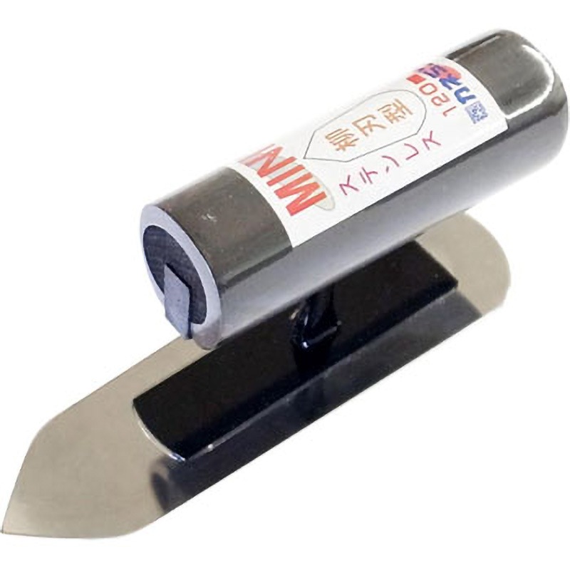 カネミツ 仕上鏝 120mm 本焼 左官コテ 仕上げコテ 81500004 黒柄 ミニ