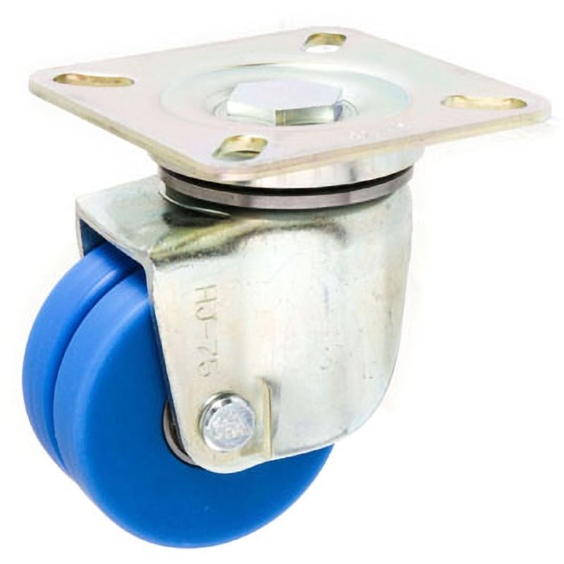 HJTS-75 U-MC サイレントスムースキャスターⅡ  MC車輪付 ユニクロ自在 SISIKU(シシク) ナイロン車輪 重荷重用 取付高111.5mm  HJTS-75 U-MC