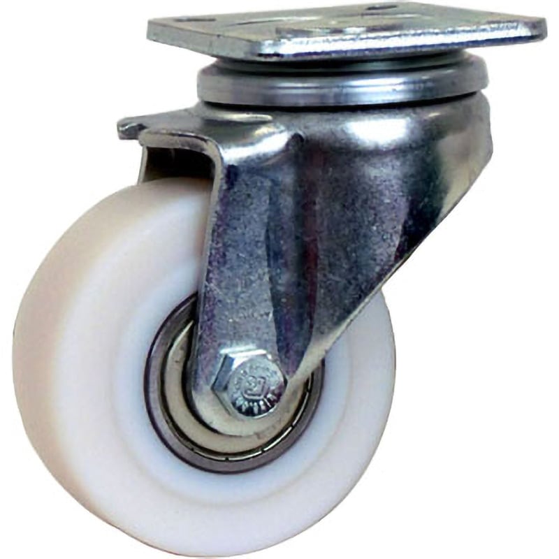 LH-GSPO 100K-1 低床重荷重用キャスター700 ナイロン車輪付ユニクロメッキ自在 SISIKU(シシク) 取付高140mm  LH-GSPO 100K-1 24,075円