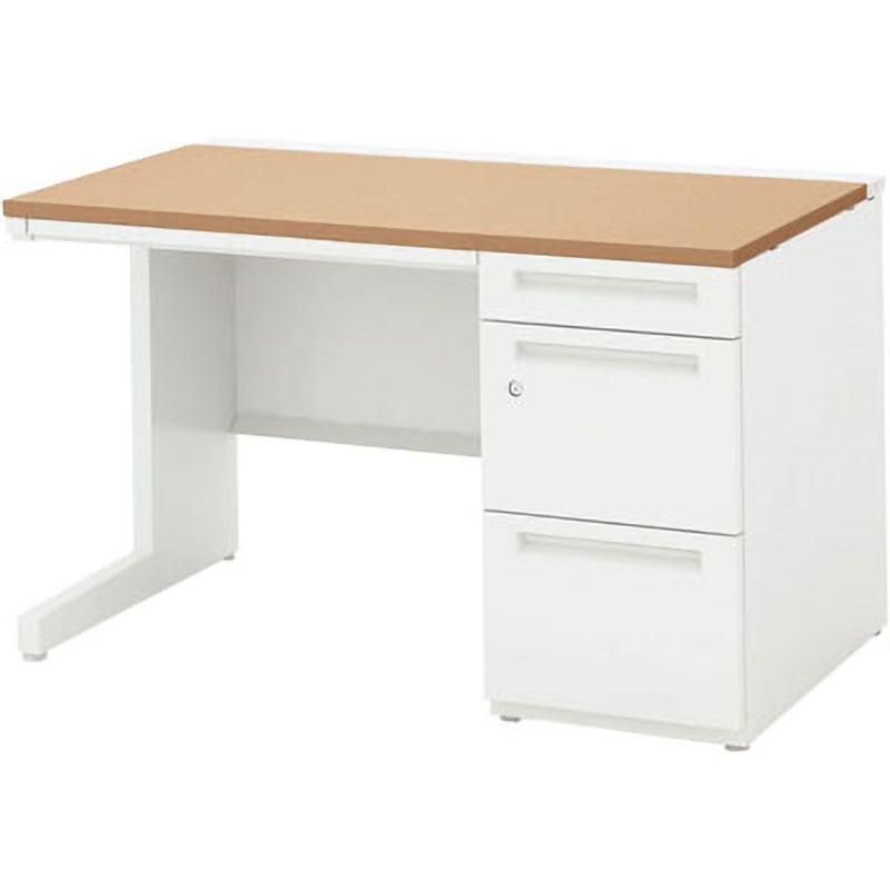 5-116-2204 スカエナ H700シリーズ Kタイプ 片袖デスク(シリンダ錠) 内田洋行 幅1000mm奥行600mm  5-116-2204