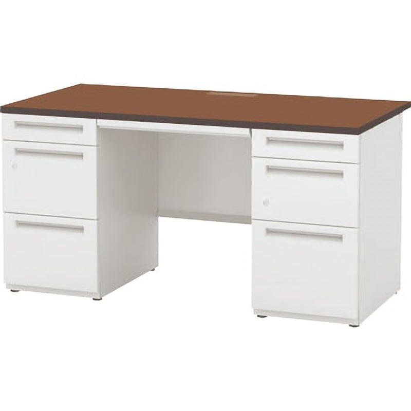 5-116-1445 スカエナ H700シリーズ Sタイプ 両袖デスク  A4-3段/B4-3段 内田洋行 幅1400mm奥行600mm  5-116-1445 55,788円