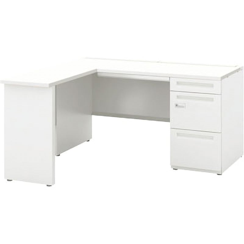 5-111-2790 スカエナ Kタイプ L型片袖デスク パネル脚(ダイヤル錠) 内田洋行 高さ720mm幅1600mm奥行1300mm  5-111-2790