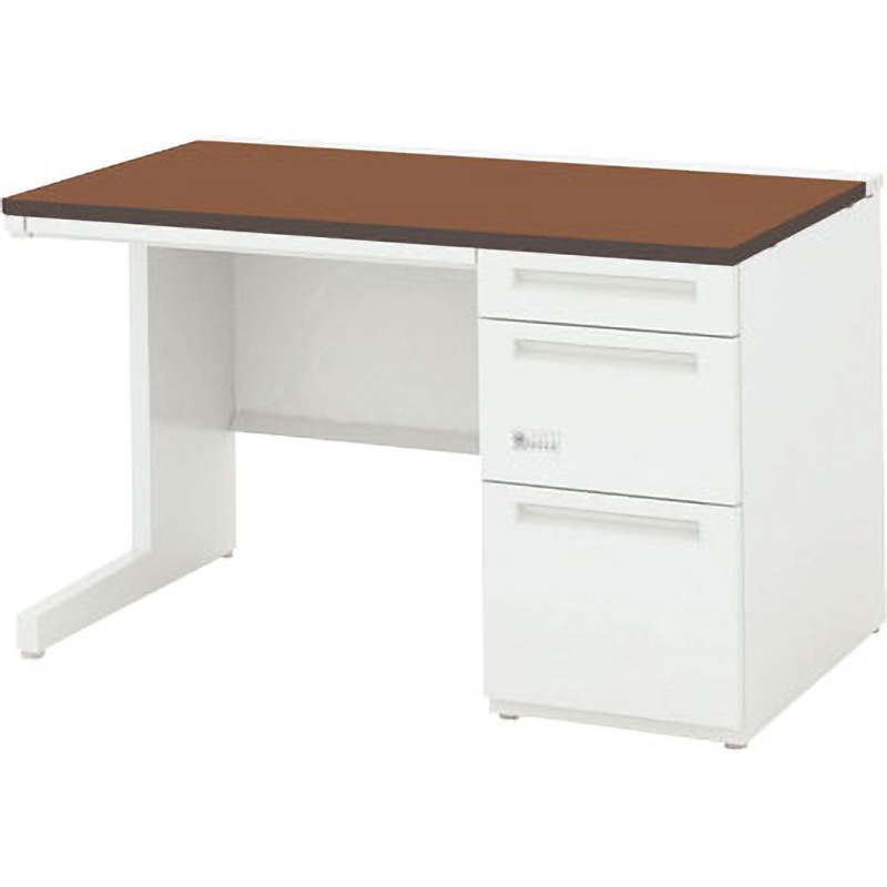 5-110-6025 スカエナ Kタイプ 片袖デスク(ダイヤル錠) 内田洋行 高さ720mm幅1000mm奥行600mm  5-110-6025 42,237円