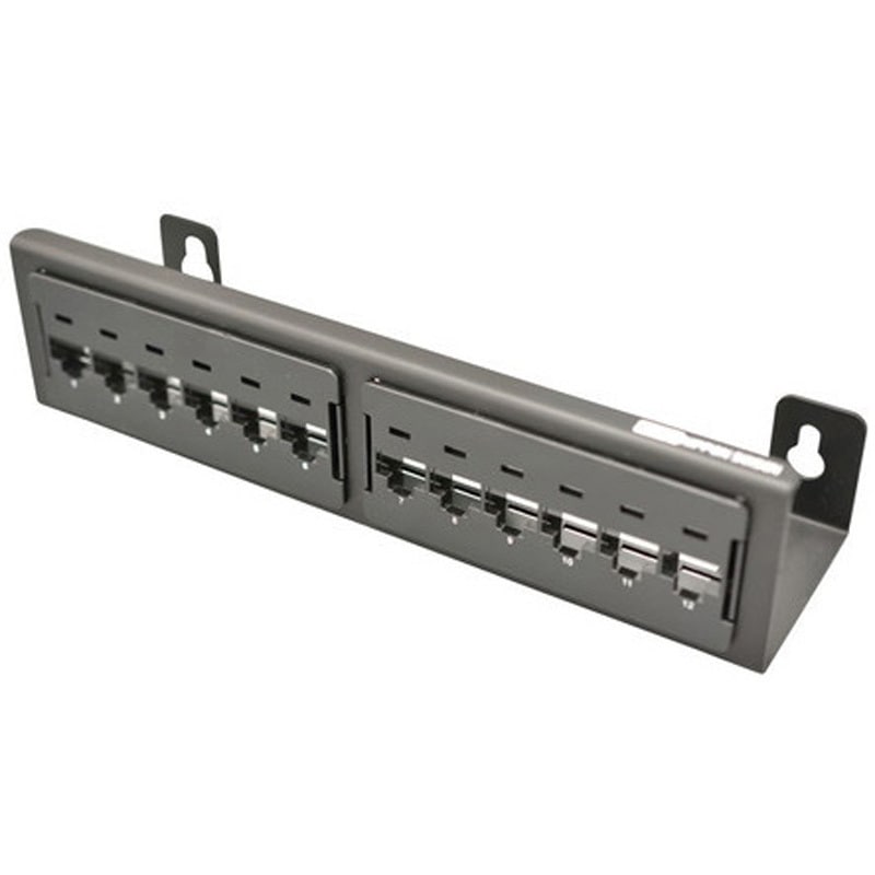 NSWMPPH12BK 壁面取付用パッチパネル 12ポート 日本製線 1式 NSWMPPH12BK