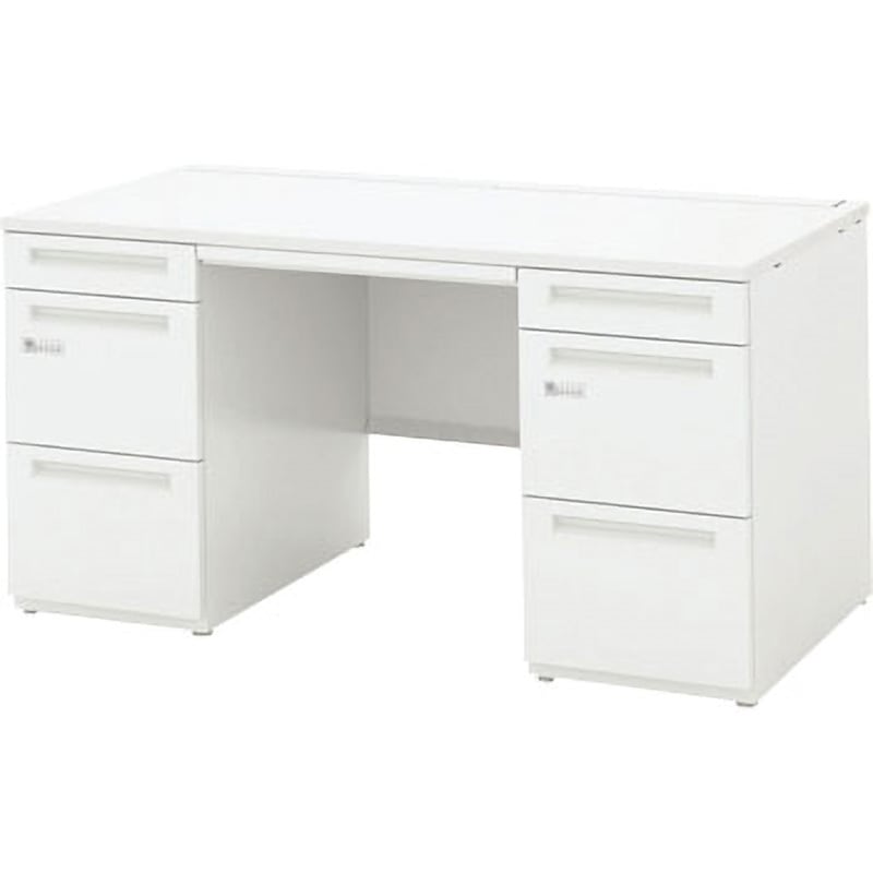 5-110-1200 スカエナ Kタイプ 両袖デスク  A4-3段/A4-3段(ダイヤル錠タイプ) 内田洋行 高さ720mm幅1400mm奥行600mm  5-110-1200