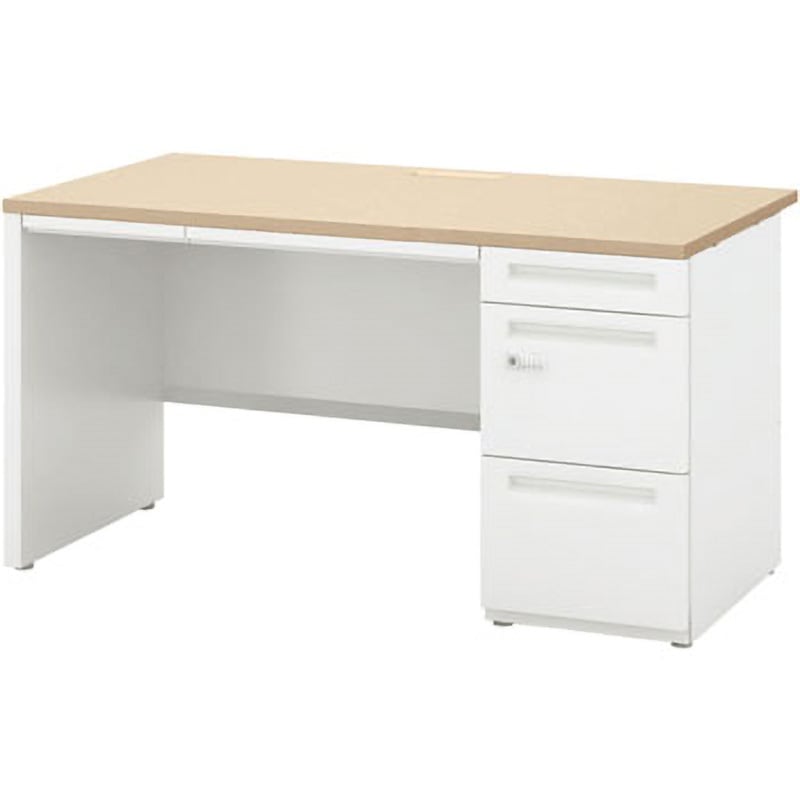 5-111-2353 スカエナ Sタイプ 片袖デスク パネル脚(ダイヤル錠) 内田洋行 高さ720mm幅1000mm奥行600mm  5-111-2353