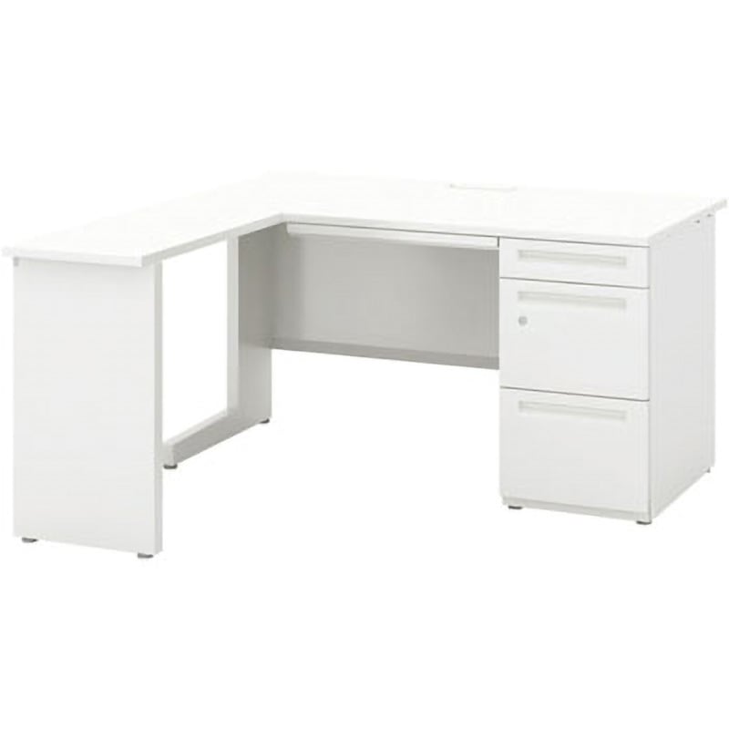 5-111-1180 スカエナ Sタイプ L型片袖デスク(シリンダ錠) 内田洋行 高さ720mm幅1400mm奥行1400mm  5-111-1180