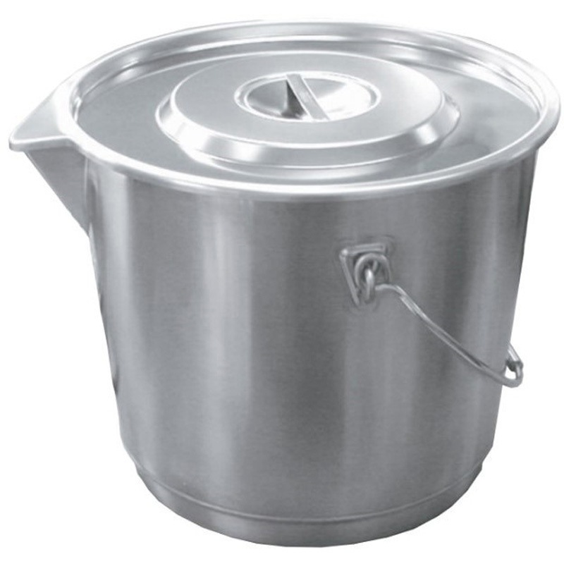 SH-6410H 18-8口出し付バケツ(ベース付)本体 SUGICO(スギコ) 10L   SH-6410H