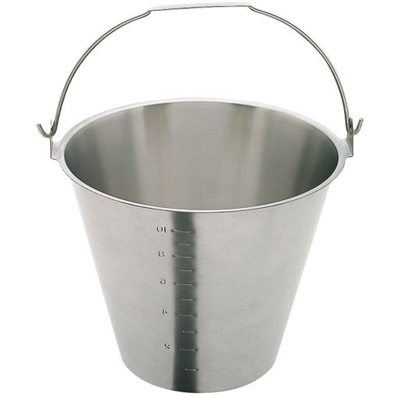 SH-549-13NBM 18-8目盛付バケツ(ベース無) SUGICO(スギコ) 12L