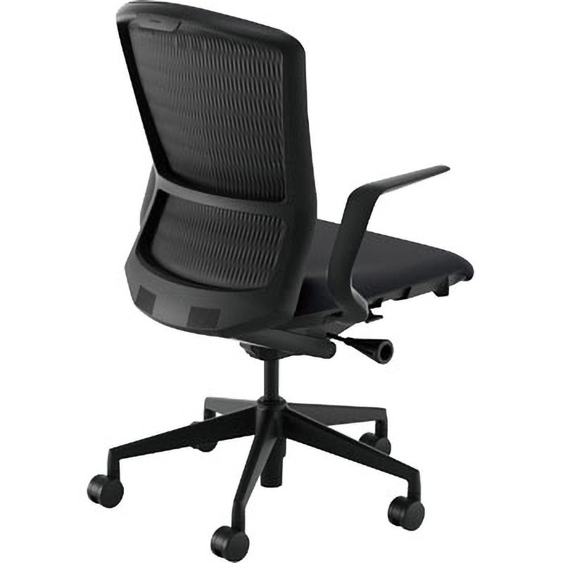 5-355-1100 Elfie(エルフィ)/ELA2_樹脂カバーバック_ブラックフレーム_ハイバック 1台 内田洋行 【通販モノタロウ】