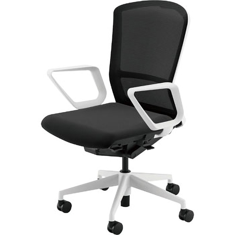 5-355-3320 Elfie(エルフィ)/ELA2_メッシュバック_ホワイトフレーム_ハイバック 1台 内田洋行 【通販モノタロウ】