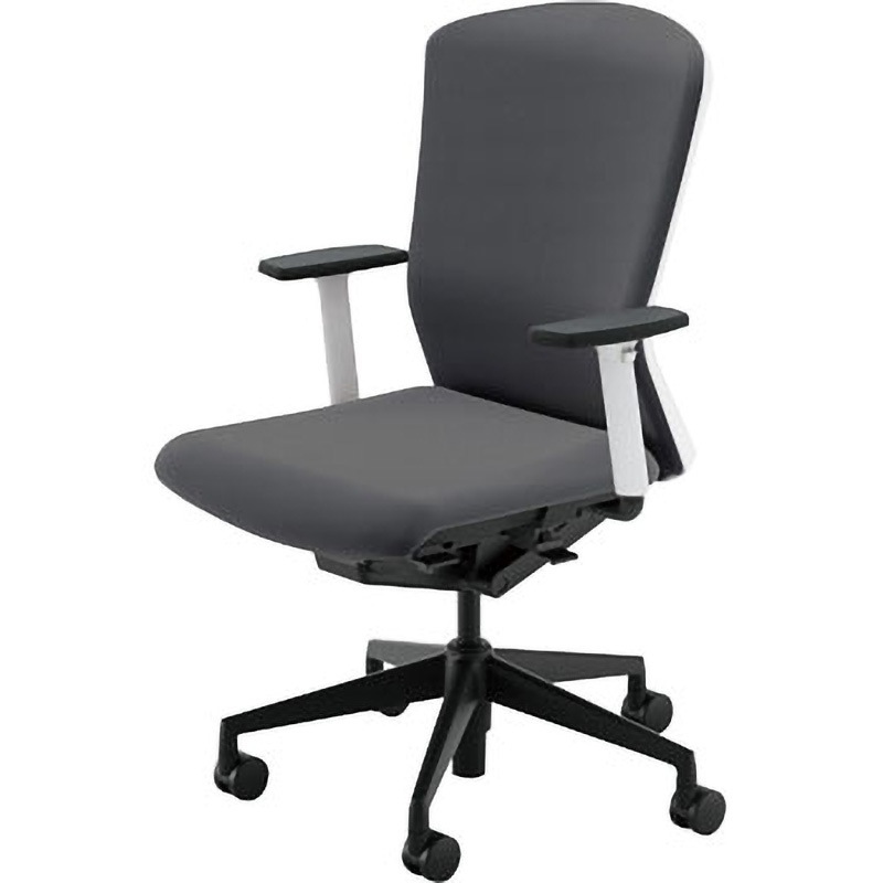 5-355-5212 Elfie(エルフィ)/ELA2_クロスバック_ホワイトフレーム_ハイバック 1台 内田洋行 【通販モノタロウ】