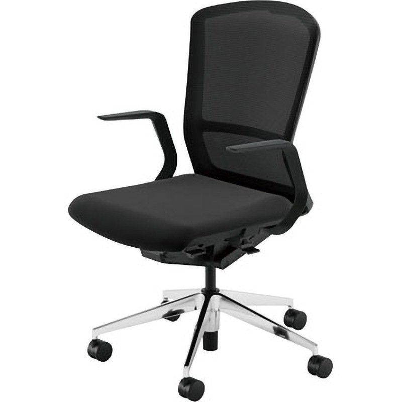 5-354-7120 Elfie(エルフィ)/ELA2_メッシュバック_ブラックフレーム_ハイバック 1台 内田洋行 【通販モノタロウ】