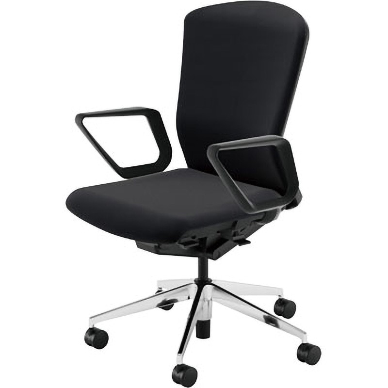 5-354-7300 Elfie(エルフィ)/ELA2_樹脂カバーバック_ブラックフレーム_ハイバック 1台 内田洋行 【通販モノタロウ】 49,188円