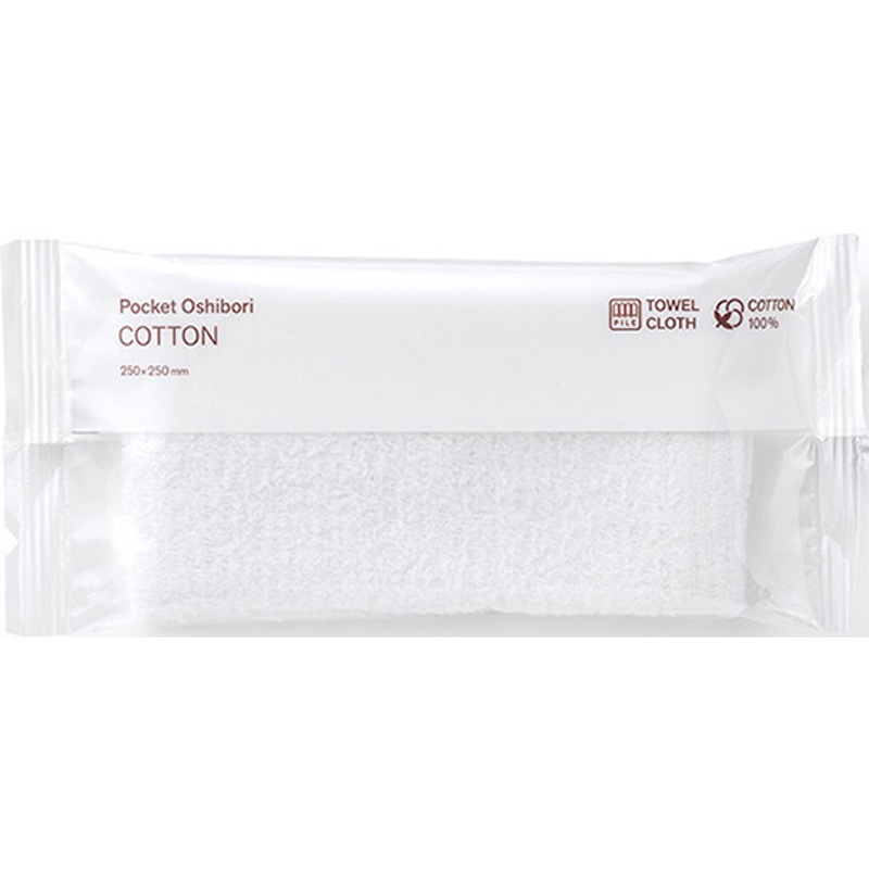 COTTON PocketOshibori コットン 1ケース 500枚入 1ケース(500枚) FSX(旧：藤波タオルサービス) 【通販モノタロウ】