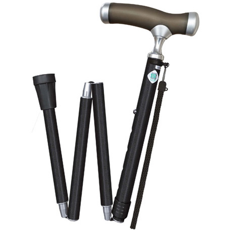 やわらかグリップステッキ折畳 1本 フジホーム 【通販モノタロウ】