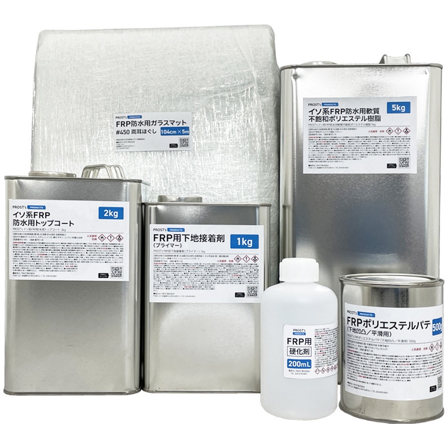 8680APTS5 FRP防水材料6点キット 5平米用 PROST's 1セット(9kg) 8680APTS5 12,305円