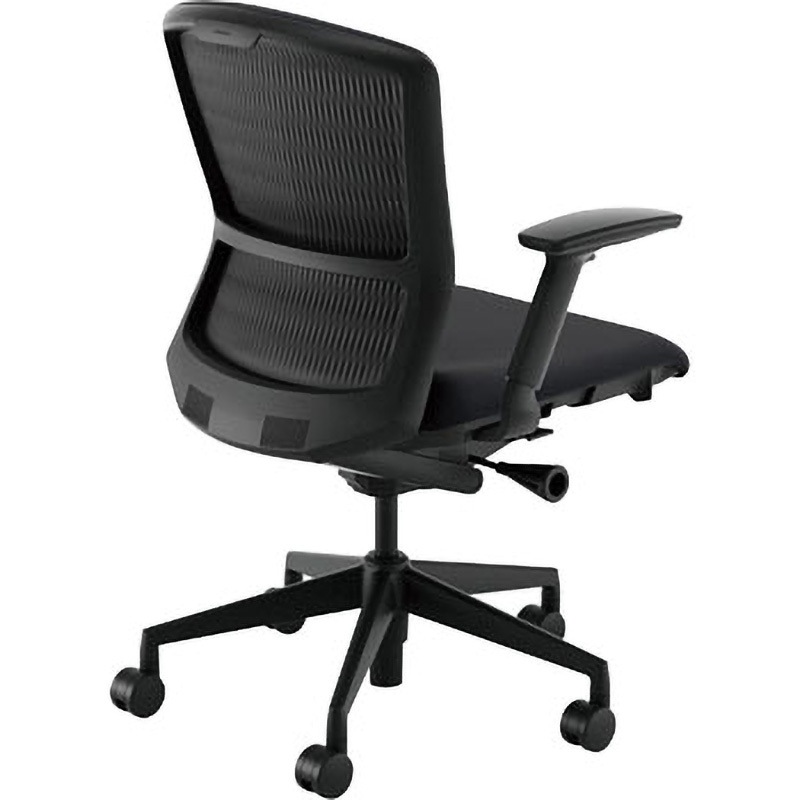 5-354-0400 Elfie(エルフィ)/ELA2_樹脂カバーバック_ブラックフレーム_ミドルバック 1台 内田洋行 【通販モノタロウ】