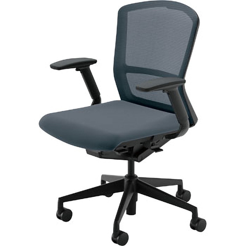 5-354-0423 Elfie(エルフィ)/ELA2_メッシュバック_ブラックフレーム_ミドルバック 1台 内田洋行 【通販モノタロウ】