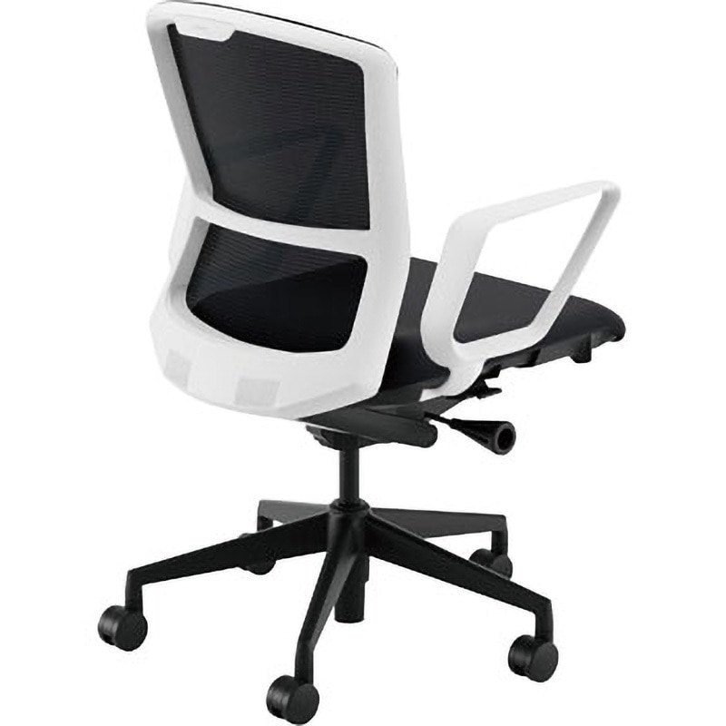 5-354-4320 Elfie(エルフィ)/ELA2_メッシュバック_ホワイトフレーム_ミドルバック 1台 内田洋行 【通販モノタロウ】