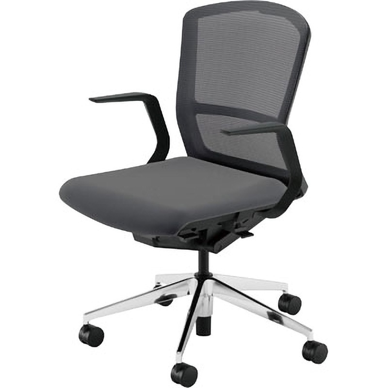 5-355-6122 Elfie(エルフィ)/ELA2_メッシュバック_ブラックフレーム_ミドルバック 1台 内田洋行 【通販モノタロウ】 51,588円