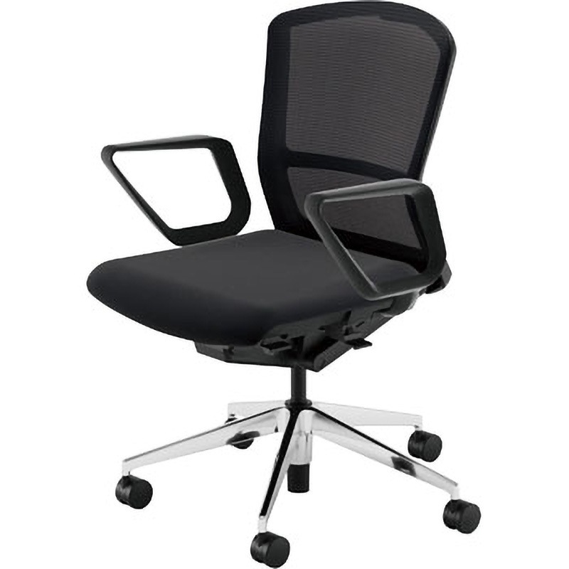 5-355-6320 Elfie(エルフィ)/ELA2_メッシュバック_ブラックフレーム_ミドルバック 1台 内田洋行 【通販モノタロウ】