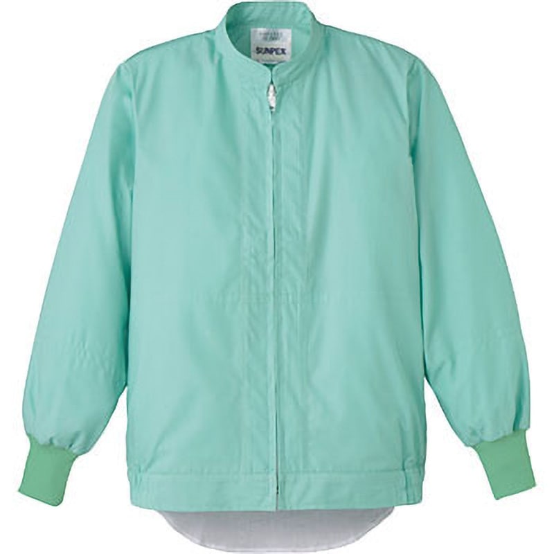 FAP-2723 【衛生対策】長袖ジャンパー サーヴォ(旧:サンペックスイスト) 男女兼用 ポプリン 制電・抗菌 グリーン色 サイズSS  FAP-2723 5,061円