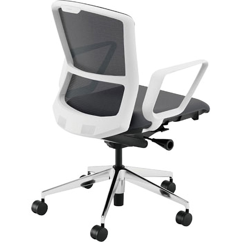 5-354-8322 Elfie(エルフィ)/ELA2_メッシュバック_ホワイトフレーム_ミドルバック 1台 内田洋行 【通販モノタロウ】