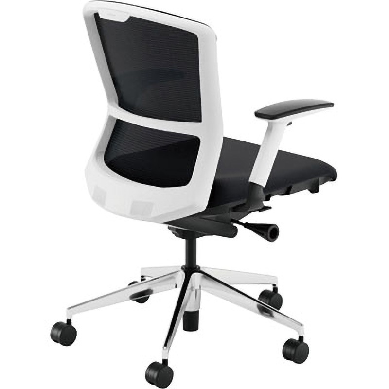 5-354-8420 Elfie(エルフィ)/ELA2_メッシュバック_ホワイトフレーム_ミドルバック 1台 内田洋行 【通販モノタロウ】