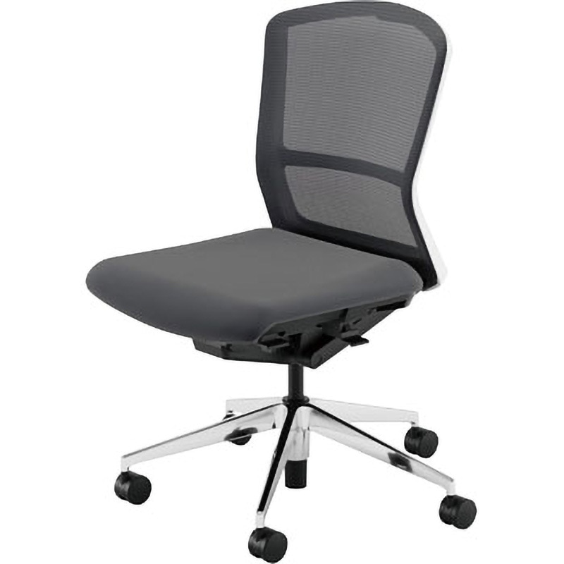 5-354-8022 Elfie(エルフィ)/ELA2_メッシュバック_ホワイトフレーム_ミドルバック 1台 内田洋行 【通販モノタロウ】